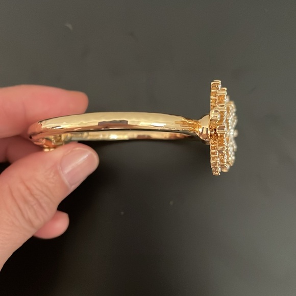 18K Gold Plated / Crystals Bangle- Women - Picture 4 of 8